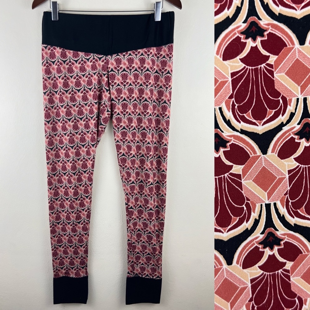 Majamas Earth Eco Friendly Geometric Print Silky Casual Lounge Pants